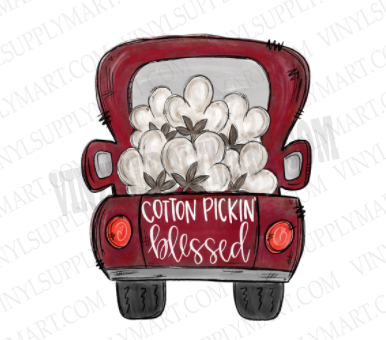 *Cotton Pickin Blessed - HTV Transfer