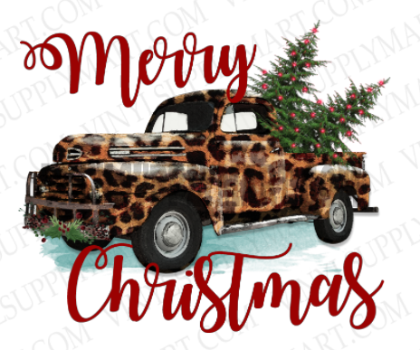 *Merry Christmas Truck -  No Background - Transfer