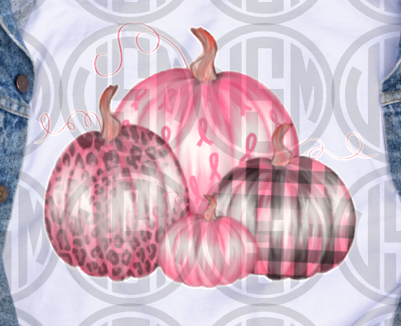 *Pink Pumpkins Transfer - Transfer