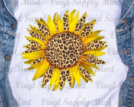 *Sunflower Leopard Transfer